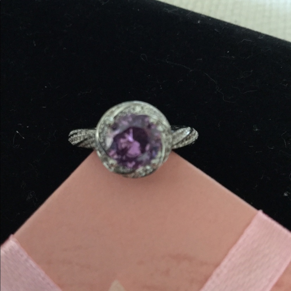 Sterling silver amethyst ring